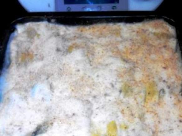 Lasanga  bianca alle melanzane con pasta fillo