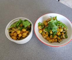 insalata di ceci, gamberi e rucola  "contest contorni di verdure".
