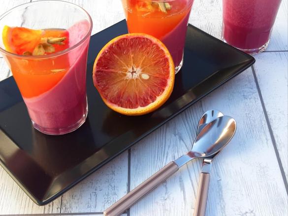 Panna cotta alla barbabietola rossa con salsa all'arancia a modo mio (contest rape)