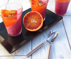 Panna cotta alla barbabietola rossa con salsa all'arancia a modo mio (contest rape)