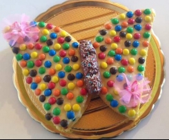 Torta farfalla con crema al limone