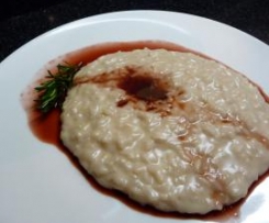 Risotto al Castelmagno con riduzione di Nebbiolo