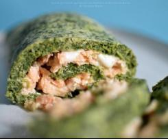 Rotolo di frittata agli spinaci con salmone e mozzarella - Contest aperitivo