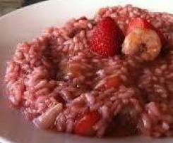 Risotto fragole e gamberetti/ mazzancolle