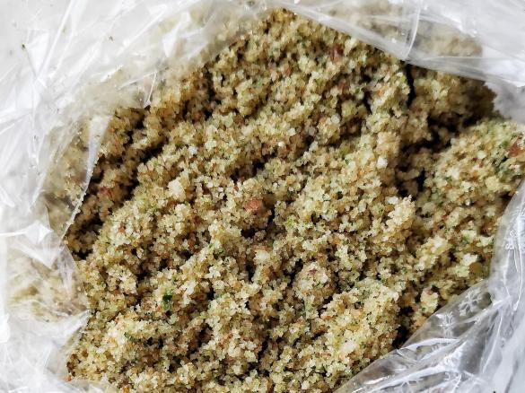 Preparato per impanature senza uova