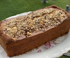 Plumcake avena, nocciole e gocce di cioccolato