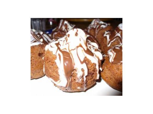 Muffin al cacao al profumo di albicocca