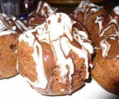 Muffin al cacao al profumo di albicocca