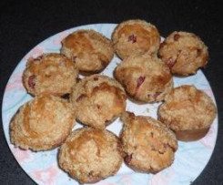 Muffin al cioccolato bianco e fragole