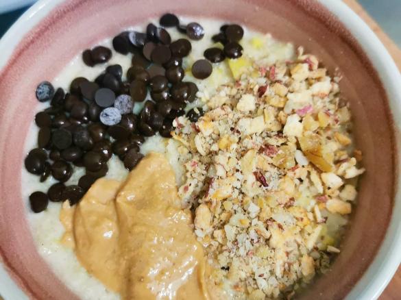 Porridge mele e fiocchi di riso - 1 persona