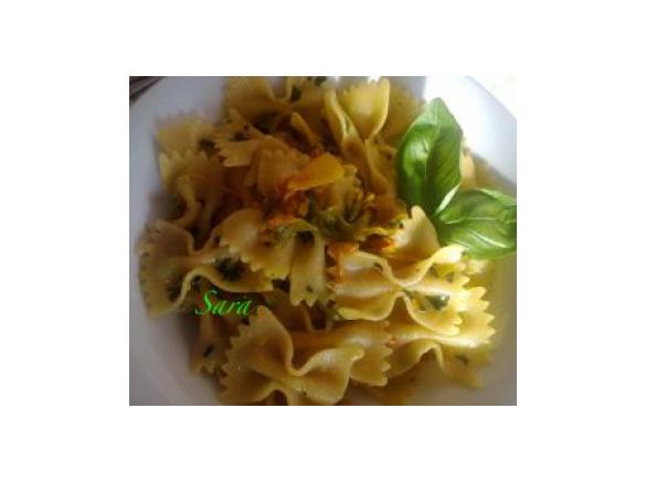 Farfalle ai Fiori di Zucca e Zafferano