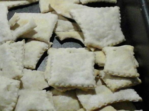 cracker con pasta madre