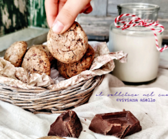 Biscotti cioccolato e mandorle con grano saraceno