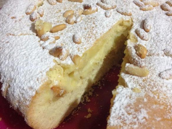 Torta della nonna cotta in microonde