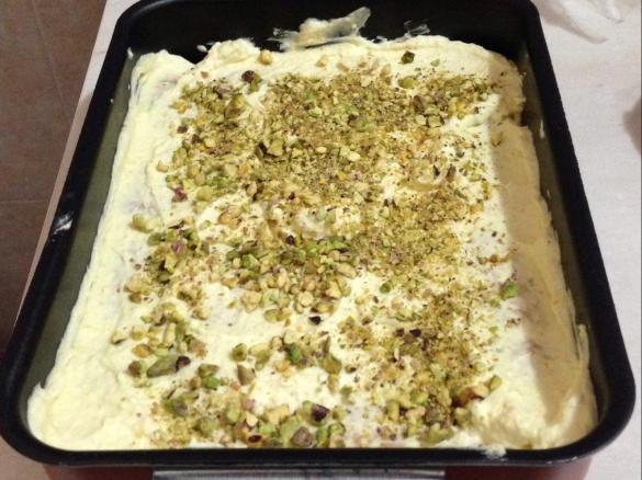 Tiramisù all'arancia e pistacchi