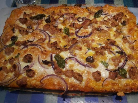 pizza di zucca per hallowen