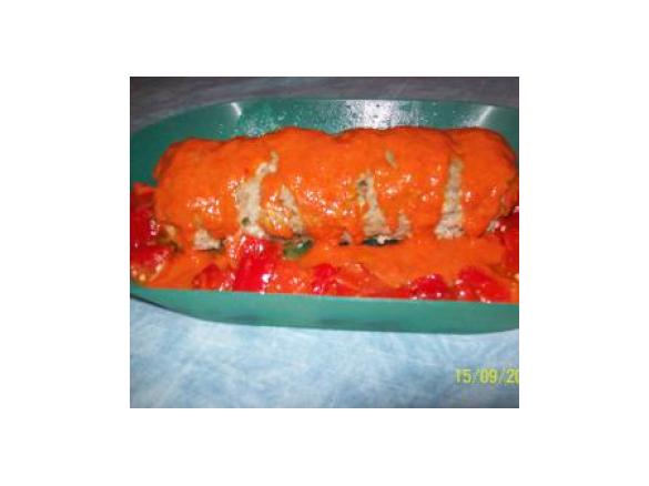 polpettone con crema di peperoni by corrada 