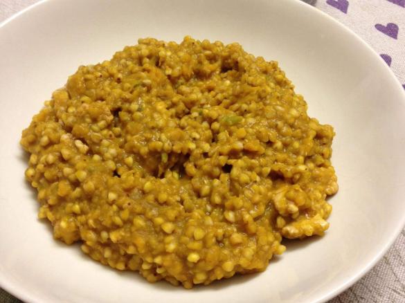 GRANO SARACENO ALLA CREMA DI ZUCCA E SALVIA CON LE NOCI