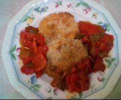 Crocchette carote e ricotta con  peperoni caramellati - contest secondi e contorni