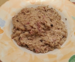 Risotto ai 2 formaggi e funghi