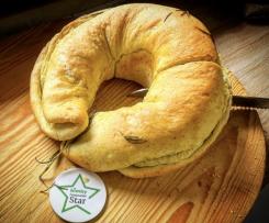 Pane sfogliato di semola al rosmarino