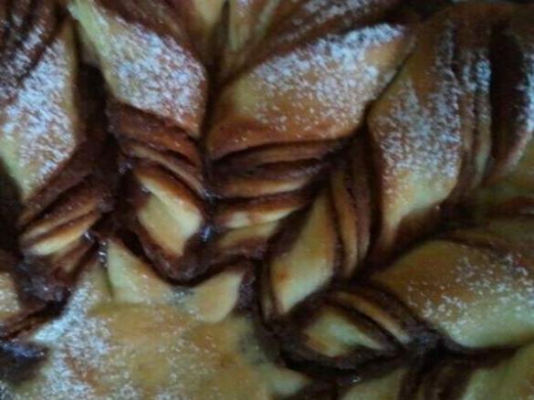 Fiore di panbrioche con nutella