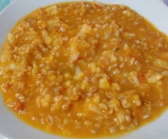 Zuppa di farro cavolfiore e zucca