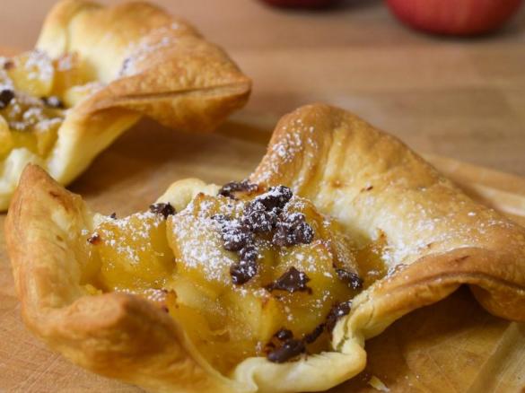 Cestini mele pere e cioccolato