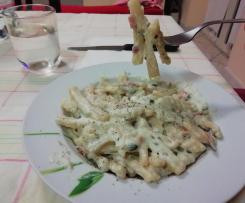 Pasta risottata zucchine, speck e ricotta