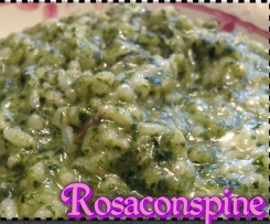 Risotto spinaci prosciutto e galbanino