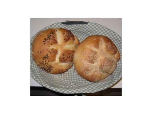 Pagnotta ai semi di sesamo e lino (con lievito secco)