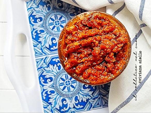 Pesto di carciofini e pomodori secchi - Contest 7 ingredienti