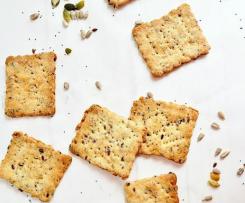 Crackers ai semi e pasta di vino senza lievito