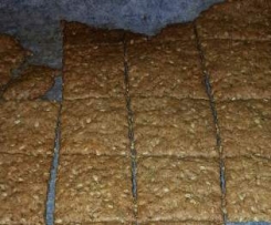 Crackers senza glutine con farina di lenticchie e mandorle