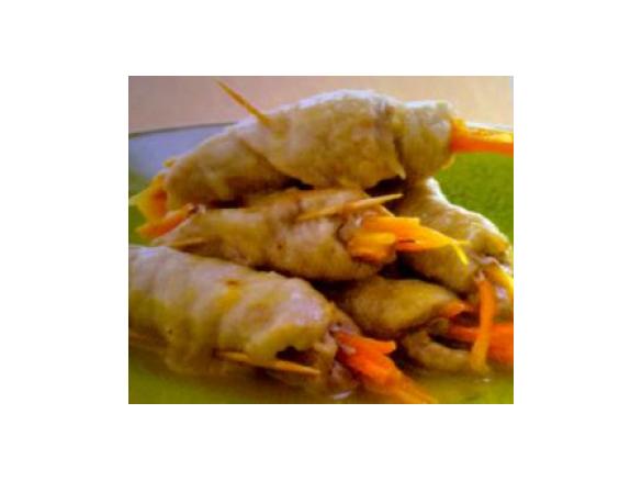 INVOLTINI DI FILETTO DI VITELLO ALLE CAROTE