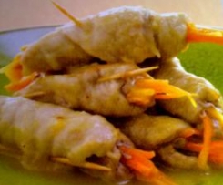 INVOLTINI DI FILETTO DI VITELLO ALLE CAROTE