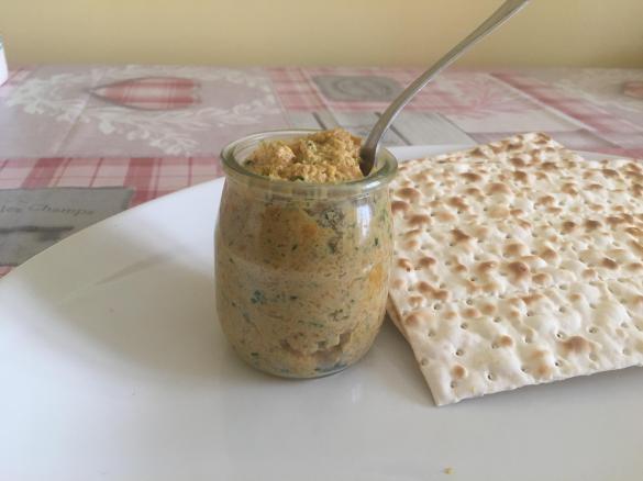 Crema di verdure alle tartine di azzimo