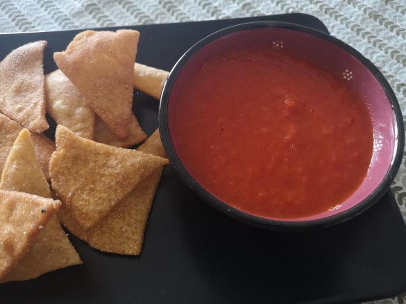 Crema di peperoni per Nachos