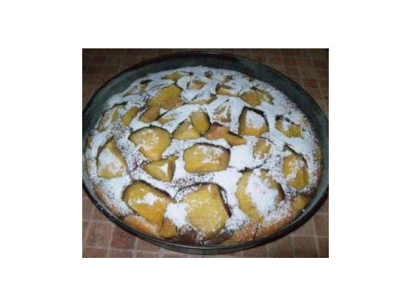 Torta marmorizzata alla pesca