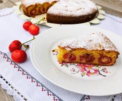 TORTA DI CILIEGE E MANDORLE