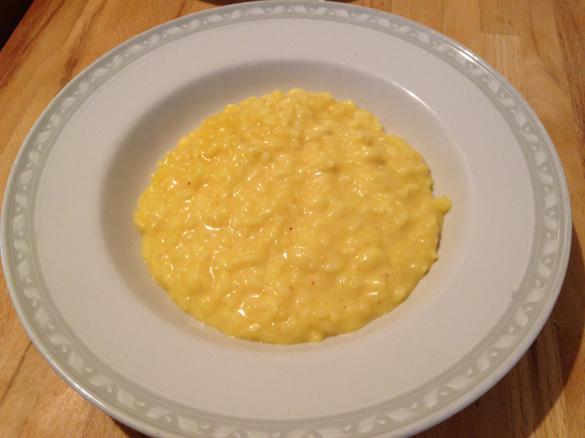 risotto crema di grana e zafferano