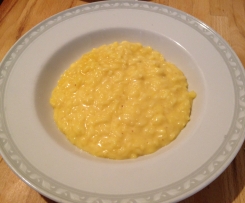 risotto crema di grana e zafferano