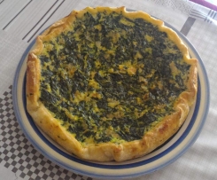 Quiche senza glutine con tacchino, spinaci e curry