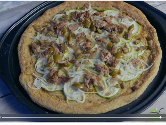 PIZZA BIANCA CON FARINA DI FAVE (DIETA DEI GRUPPI SANGUIGNI)