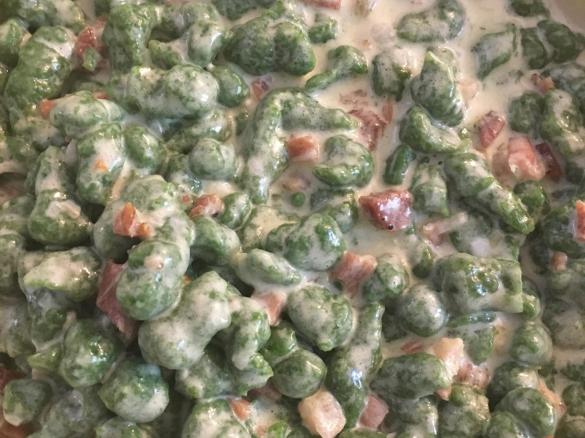 Spatzle agli spinaci