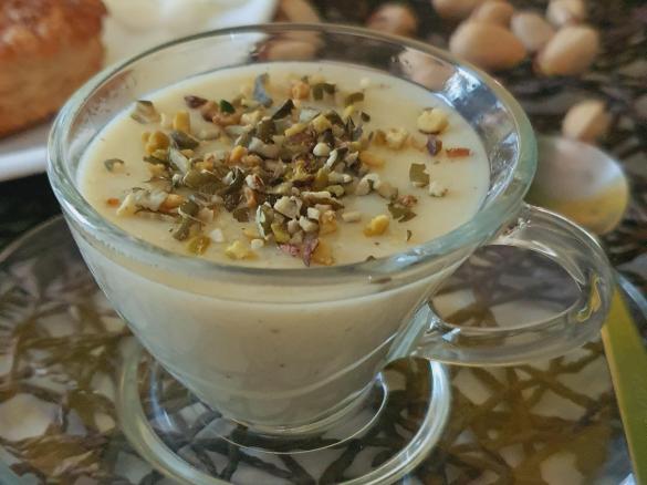 Cioccolata calda al pistacchio