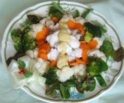 Coda di rospo con verdure 