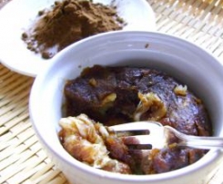 Puré di patate alla liquirizia con cuore filante