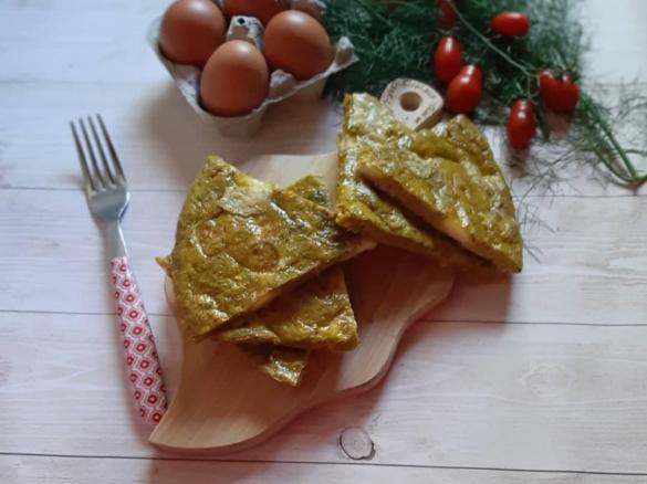 FRITTATA CON TONNO FONTINA E FINOCCHIETTO SELVATICO A MODO MIO