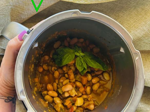 Minestrone di verdure fresche in Cottura  Lenta e Boccale aperto TM7